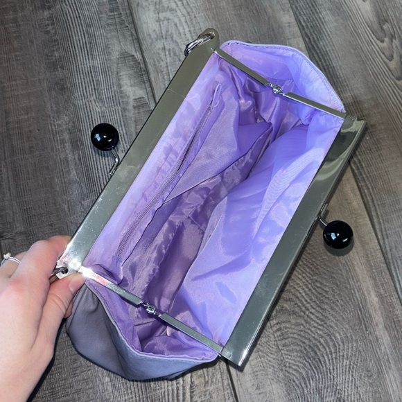 LULU by Lulu Guinness Lilac Shoulder Bag With Chunky Chain - Picture 3 of 8